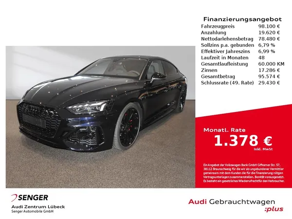 RS5 Sportback Panorama Memory Navi Leder 