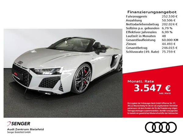 R8 Spyder V10 performance quattro 