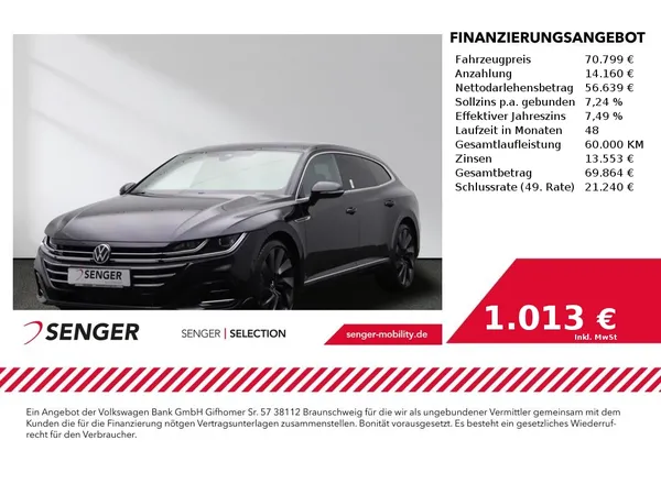 Arteon Shooting Brake 2.0 TSI R-Line DSG Navi 